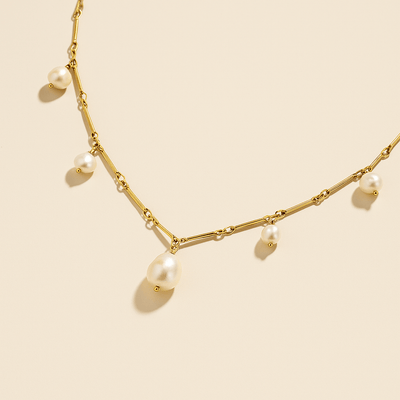 Santorini Pearl Necklace